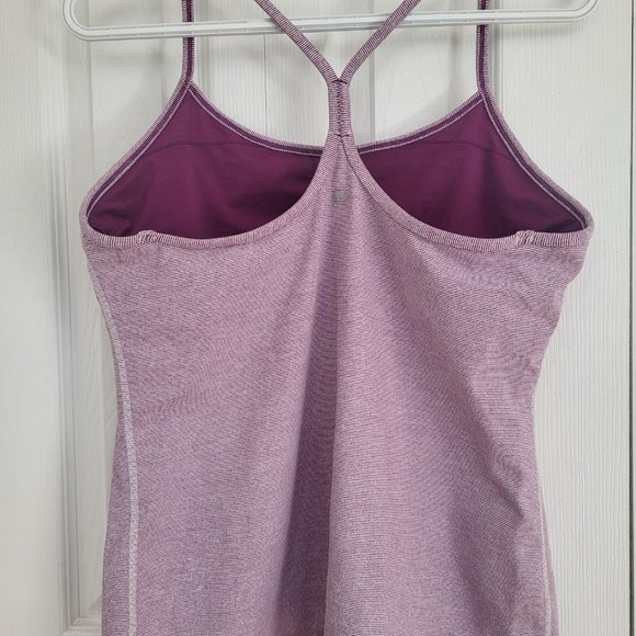 Lululemon power Y tank Purple  sz. 10 - Picture 7 of 8